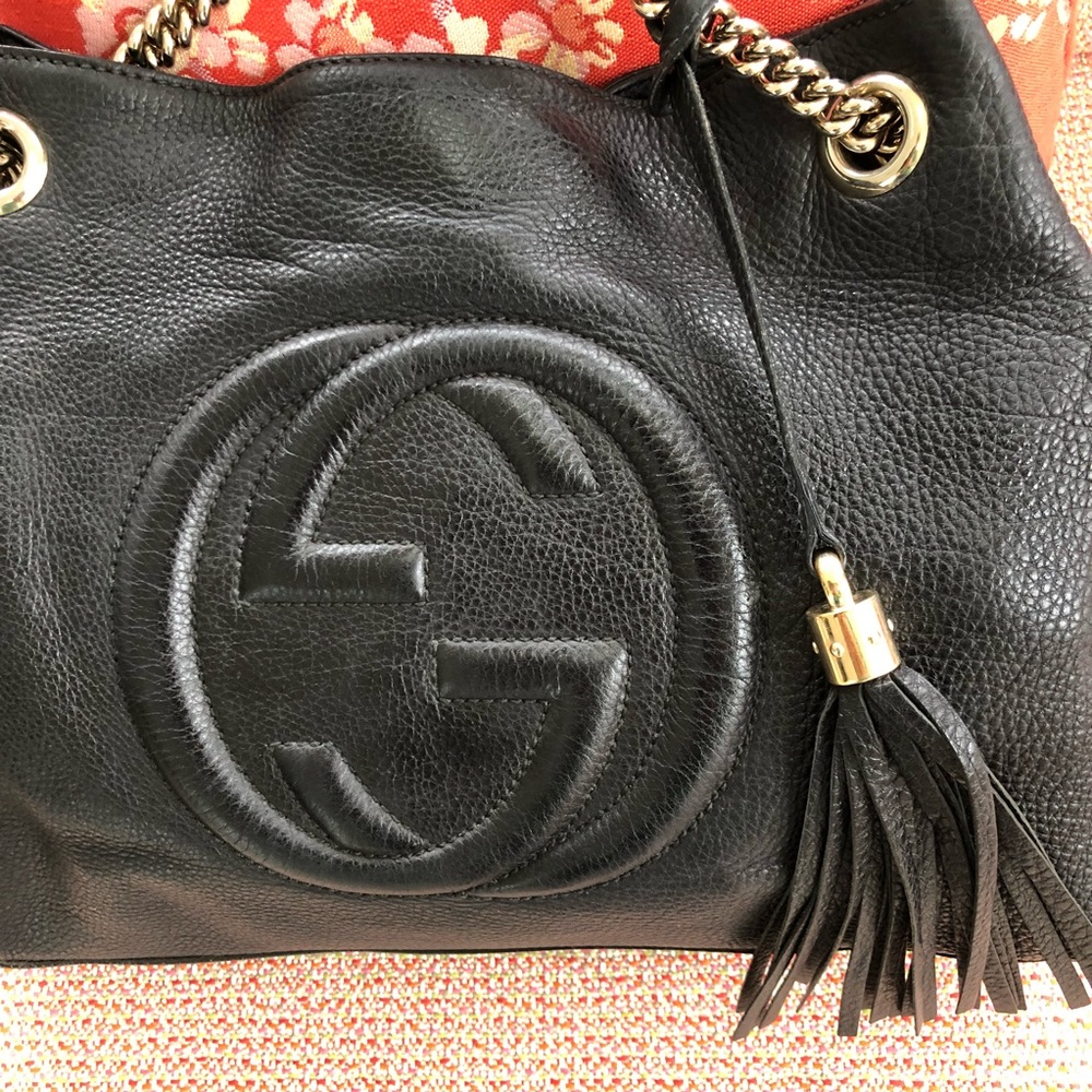 GUCCI BLACK SOHO TOTE- HO HO HO🎁🎉🎆 - Picture 3 of 8